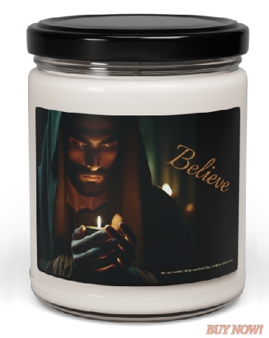 Jesus Lighting a Candle