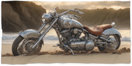 Motorcycle Beach Towels