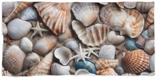 Sea Shells Beach Towels