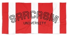 University Red Beach Towels