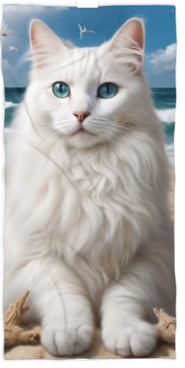Purrrfect Beach Bum