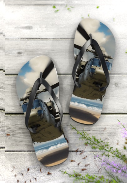 Fly High Relax Low Flip Flops